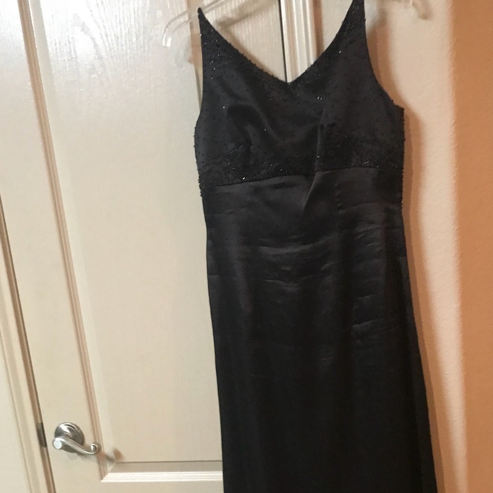 Jovani formal long black dress with sequence